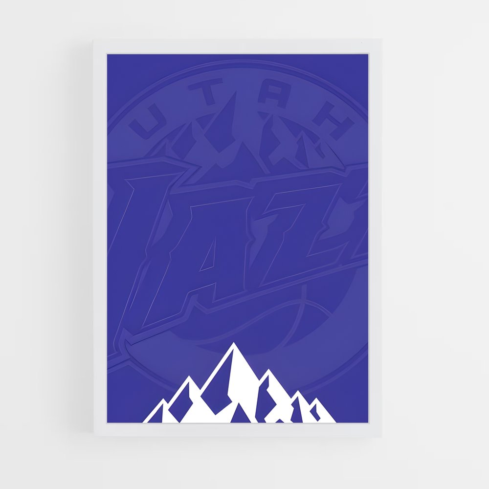 Poster Montagnes Jazz – affiche Basketball (vue 3)